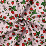 Justine Proulx SS26 Collection-Bees and Strawberries-Light Pink-Quilting Cotton-17260107-01