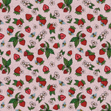 Justine Proulx SS26 Collection-Bees and Strawberries-Light Pink-Quilting Cotton-17260107-01
