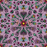 Collection Justine Proulx SS26-Tapisserie Fleurs et Abeilles-Mauve-17260108-01