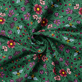 Collection Justine Proulx SS26-Tapisserie Fleurs et Abeilles-Vert Foncé-17260108-02