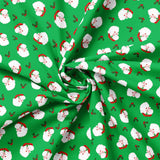 North Pole Social Club Collection-Holly Jolly Santa-Green-100% Cotton-19010103-01