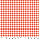Printed  Tandoori Gingham Fabric - 65 %Poly  35%Cotton