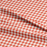 Printed  Tandoori Gingham Fabric - 65 %Poly  35%Cotton