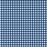 Printed  Indigo  Gingham Fabric - 65 %Poly  35%Cotton