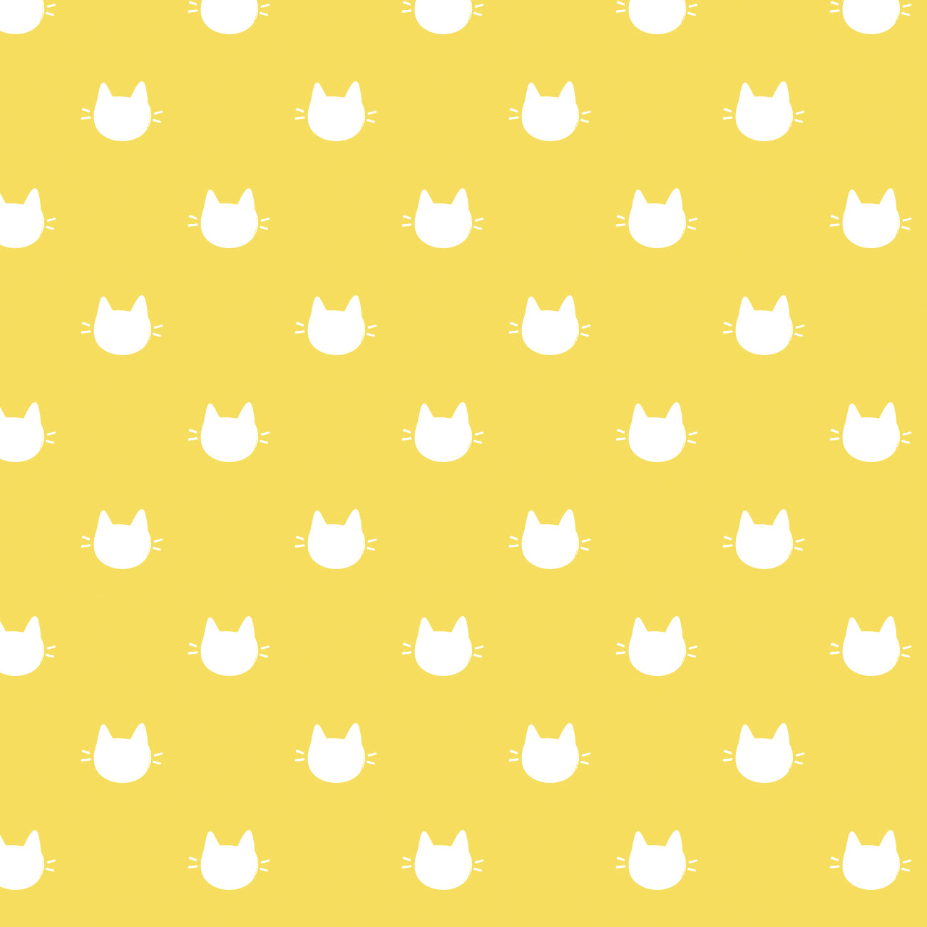 Litter-ary Cats Collection-Kitty Dots-Yellow-Quilting Fabrics-21170105-04