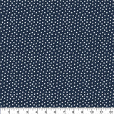 Printed  Print Indigo Star Fabric - 65 %Poly  35%Cotton