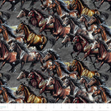 Flying Horse Stables Collection-Harras-100% Cotton-Grey