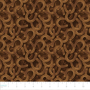Flying Horse Stables Collection-Farrier-100% Cotton-Brown