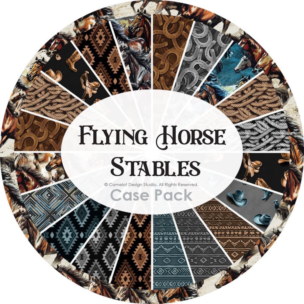 Flying Horse Stables Collection Super Stack Case Pack (240 Yards)-100% Cotton-Multi