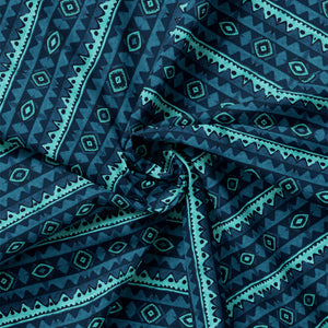 Fox Grove Collection-Tribal Stripe-100% Cotton-Blue