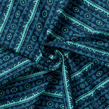 Fox Grove Collection-Tribal Stripe-100% Cotton-Blue