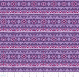 Fox Grove Collection-Tribal Stripe-100% Cotton-Purple