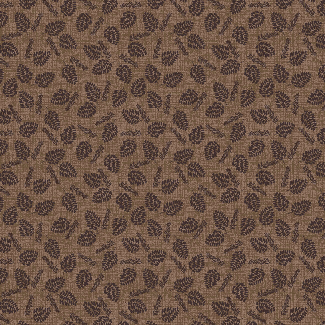 Misty Mountain Collection-Forest Treasures-100% Cotton-Soft Brown