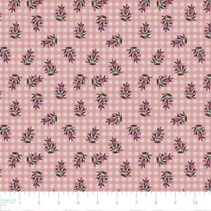 Collection Cottagecore-Vichy Floral-100% Coton-Rose-21230904-02