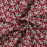 Winter Paisley Collection-Deconstructed Paisley-100% Cotton-Red-21231003-02