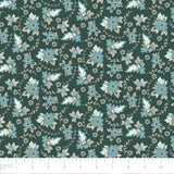Collection Cachemire d'Hiver  -Fleurs Paisley-100% Coton  Vert-21231004-02