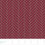 Winter Paisley Collection-Chevron-100% Cotton-Red-21231005-02