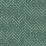 Winter Paisley Collection-Chevron-100% Cotton-Green-21231005-03