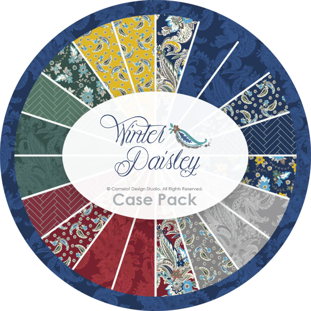 Winter Paisley Collection Case Pack (150 Yards)-100% Cotton-Multi-21231005CASE