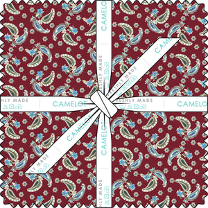 Collection Winter Paisley carrés de 10" (42 pièces)-100% coton-multi-21231005SQU