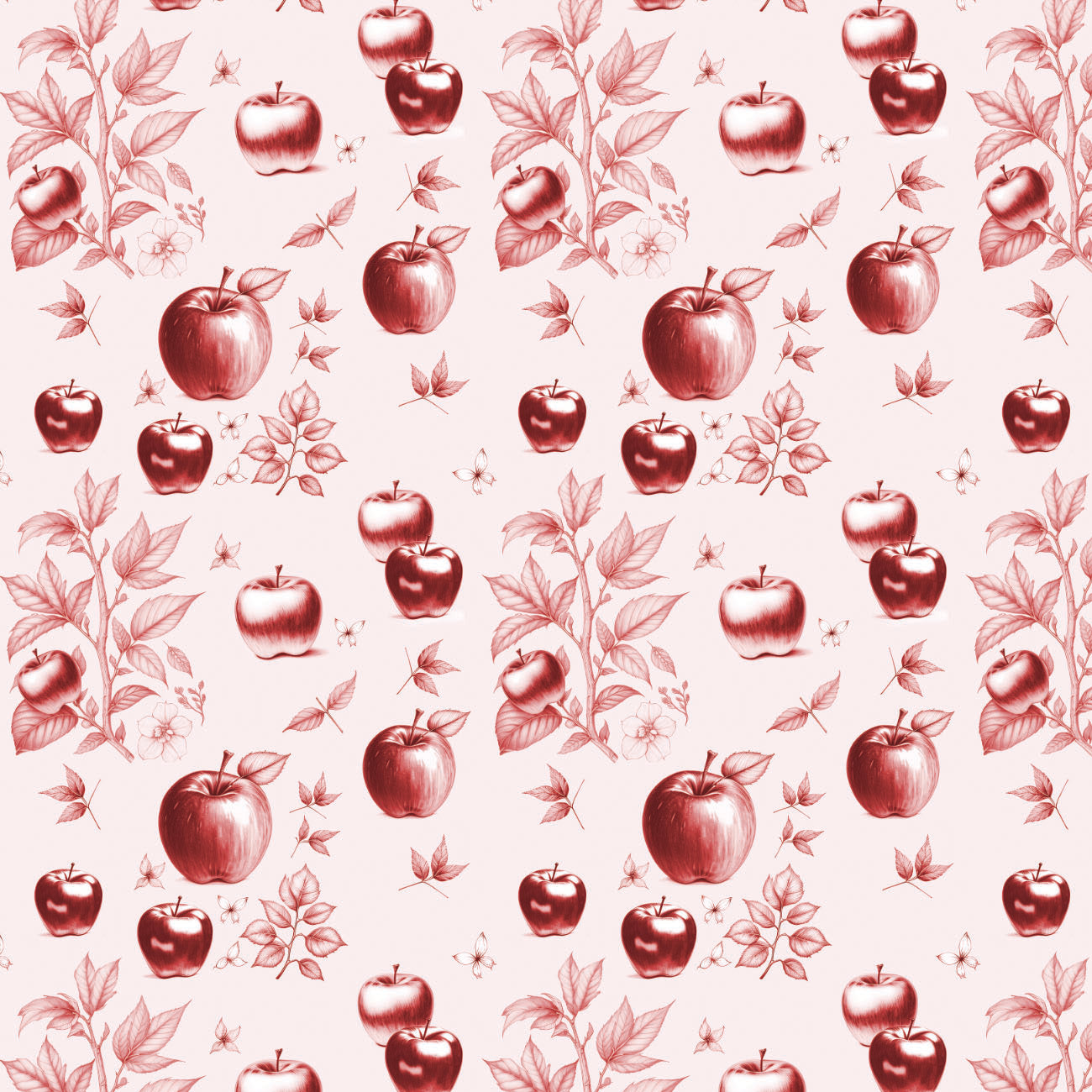 Apple Orchard Collection-Orchard-100% Cotton-Red-21231106-02