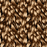 Strokes of the Wild Collection-Feathers-Brown-100% Cotton 21231201-02