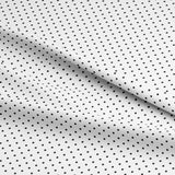 Printed  BLACK AND WHITE  Swiss Dot   Fabric - 65 %Poly  35%Cotton