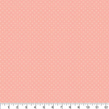 Printed  PINK CHAI  Swiss Dot   Fabric - 65 %Poly  35%Cotton