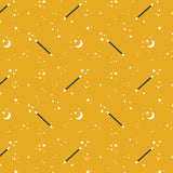 Abracadabra Collection-Magic Wand-Mustard-100% Cotton-21240203-02