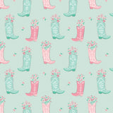 Fleece and Flannel 2025 Catalog-Boots in Bloom-Light Aqua-Cotton Flannel-21240302B-02