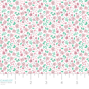 Rodeo Rose Collection-Field of Flowers-White-100% Cotton-21240303-01