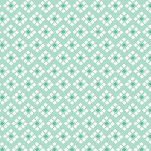 Collection Rodéo Rose- Géo Ouest -Aqua Pâle-100% Coton-21240306-02