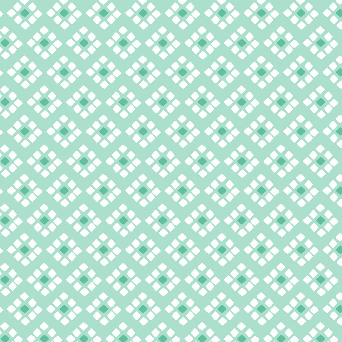 Collection Rodéo Rose- Géo Ouest -Aqua Pâle-100% Coton-21240306-02