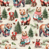 Merry Beary Collection-Solstice Snuggles-Cream-100% Cotton-21240401-01