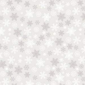 Winter Land Collection-Scattered Snowflakes-Light Grey-21240607-01