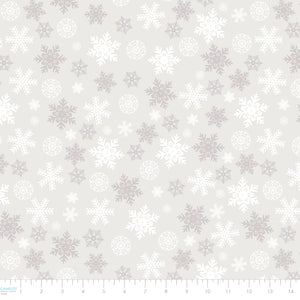Winter Land Collection-Scattered Snowflakes-Light Grey-21240607-01
