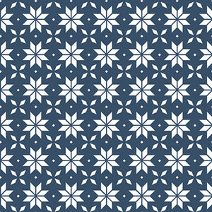 Winter Land Collection-Snowflake Geo Fair Isle-Navy-21240608-02