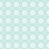 Winter Land Collection-Snowflake Geo Fair Isle-Light Aqua-21240608-03