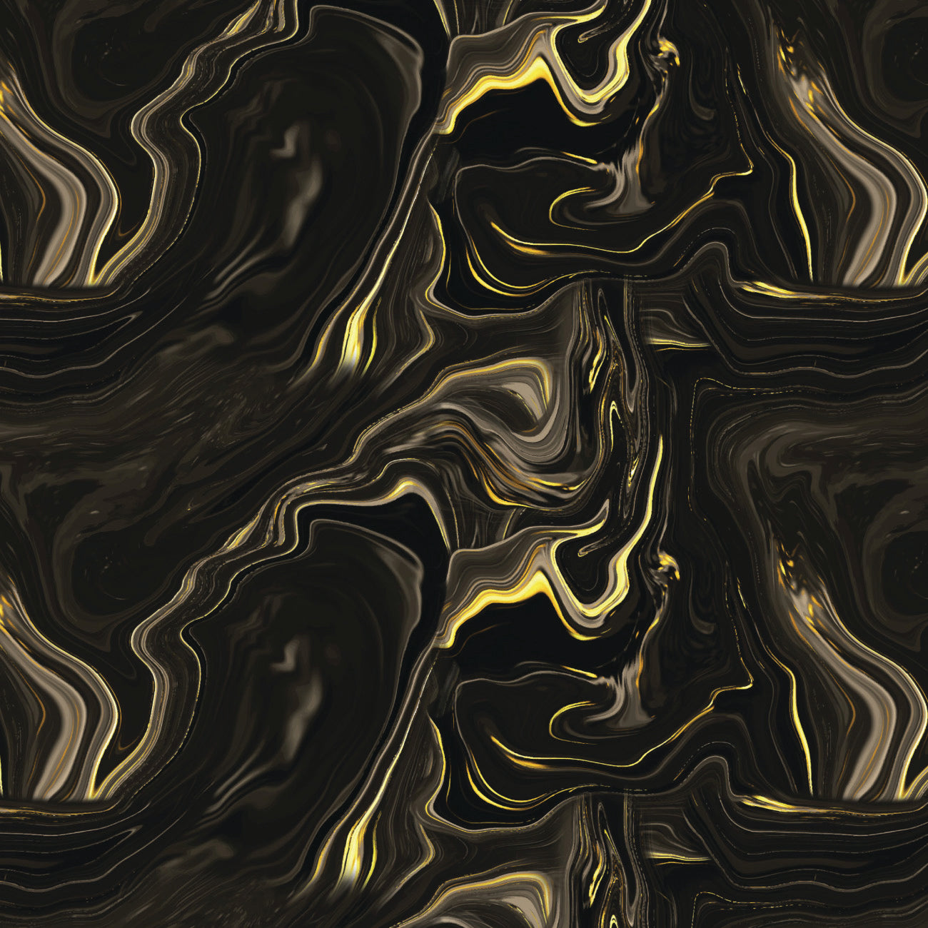 Collection Dorée-Ondulations Dorées Encre Métallique-21240902L-01-Noir