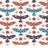 Spirit Peaks Collection-Proud Eagles-Cream-100% Cotton-21250201-01