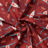 Spirit Peaks Collection-Wild Bulls-Rust-100% Cotton-21250202-01