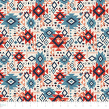 Spirit Peaks Collection-Aztec Geo Grid-Cream-100% Cotton-21250203-01