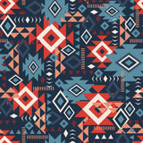 Spirit Peaks Collection-Aztec Geo Grid-Navy-100% Cotton-21250203-02
