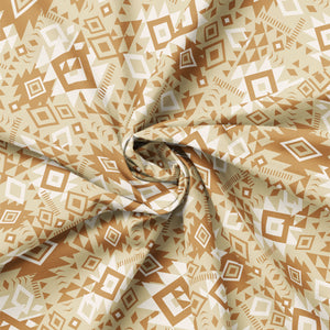 Spirit Peaks Collection-Aztec Geo Grid-Beige-100% Cotton-21250203-05