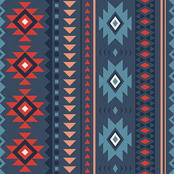 Spirit Peaks Collection-Desert Geo Stripe-Multi-100% Cotton-21250204-01