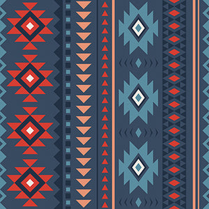 Spirit Peaks Collection-Desert Geo Stripe-Multi-100% Cotton-21250204-01