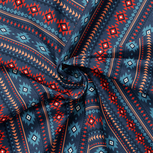 Spirit Peaks Collection-Desert Geo Stripe-Multi-100% Cotton-21250204-01