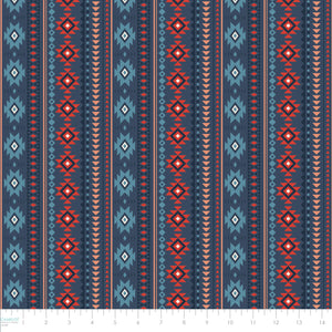 Spirit Peaks Collection-Desert Geo Stripe-Multi-100% Cotton-21250204-01