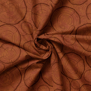 Wanderer of the Woods Collection-Wood Grain-Brown-100% Cotton-21250302-01