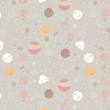 To The Moon Collection-Space Friends-Quilting Cotton-Pink -21250701-01
